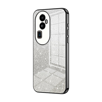 OPPO Reno10 Pro+ Luxurious Electroplated Gradient Glitter Powder Case - Enhanced Lens Protection