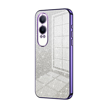 OPPO K12x Luxurious Electroplated Gradient Glitter Powder Case - Enhanced Lens Protection