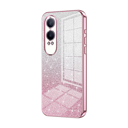 OPPO K12x Luxurious Electroplated Gradient Glitter Powder Case - Enhanced Lens Protection