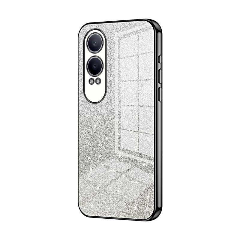 OPPO K12x Luxurious Electroplated Gradient Glitter Powder Case - Enhanced Lens Protection