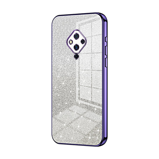 vivo S5 Luxurious Electroplated Gradient Glitter Powder Case - Enhanced Lens Protection