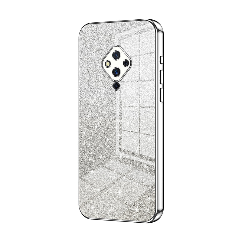 vivo S5 Luxurious Electroplated Gradient Glitter Powder Case - Enhanced Lens Protection