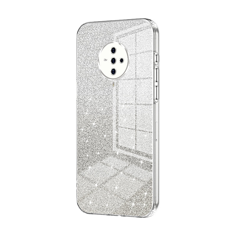 vivo S6 Luxurious Electroplated Gradient Glitter Powder Case - Enhanced Lens Protection