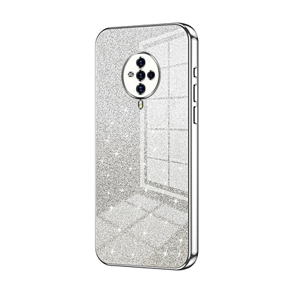 vivo S6 Luxurious Electroplated Gradient Glitter Powder Case - Enhanced Lens Protection