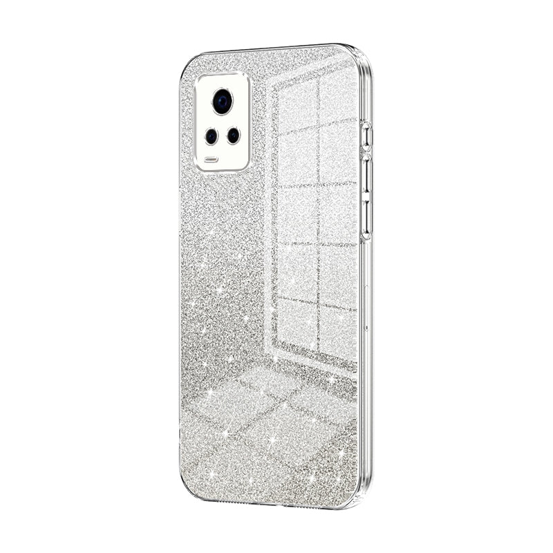 vivo S7 Luxurious Electroplated Gradient Glitter Powder Case - Enhanced Lens Protection