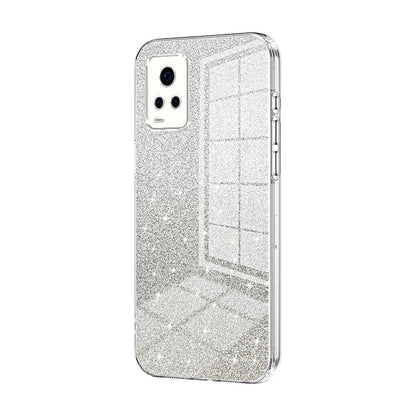 vivo S7 Luxurious Electroplated Gradient Glitter Powder Case - Enhanced Lens Protection