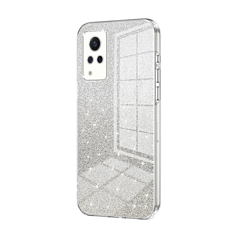 vivo S9 Luxurious Electroplated Gradient Glitter Powder Case - Enhanced Lens Protection