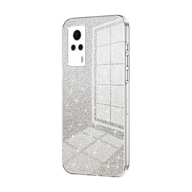 vivo S9e Luxurious Electroplated Gradient Glitter Powder Case - Enhanced Lens Protection