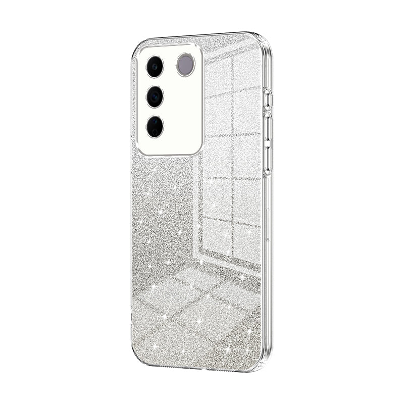 vivo S16e Luxurious Electroplated Gradient Glitter Powder Case - Enhanced Lens Protection