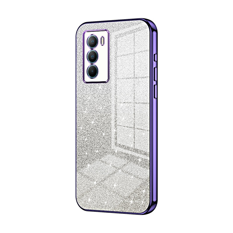 iQOO Neo5 SE Luxurious Electroplated Gradient Glitter Powder Case - Enhanced Lens Protection