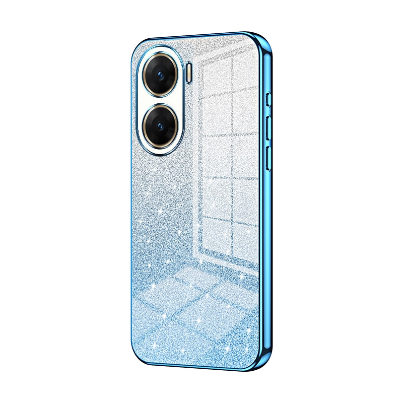 vivo V29e Luxurious Electroplated Gradient Glitter Powder Case - Enhanced Lens Protection