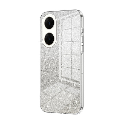 vivo V29e Luxurious Electroplated Gradient Glitter Powder Case - Enhanced Lens Protection