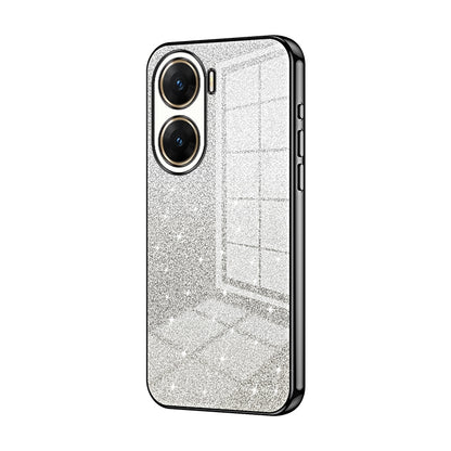 vivo V29e Luxurious Electroplated Gradient Glitter Powder Case - Enhanced Lens Protection