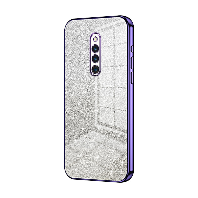 vivo X27 Pro Luxurious Electroplated Gradient Glitter Powder Case - Enhanced Lens Protection