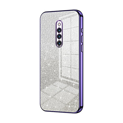 vivo X27 Pro Luxurious Electroplated Gradient Glitter Powder Case - Enhanced Lens Protection