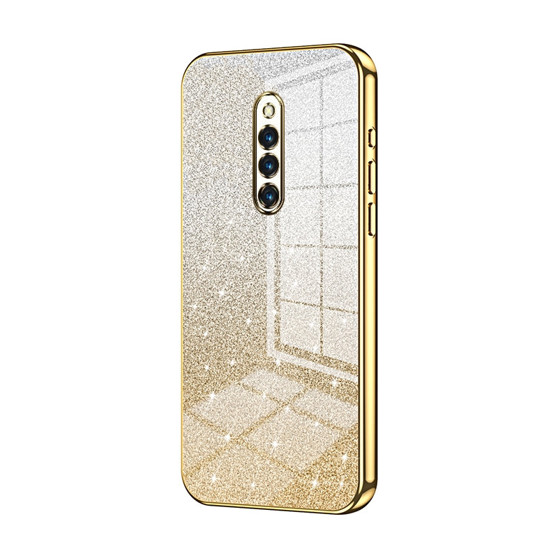 vivo X27 Pro Luxurious Electroplated Gradient Glitter Powder Case - Enhanced Lens Protection