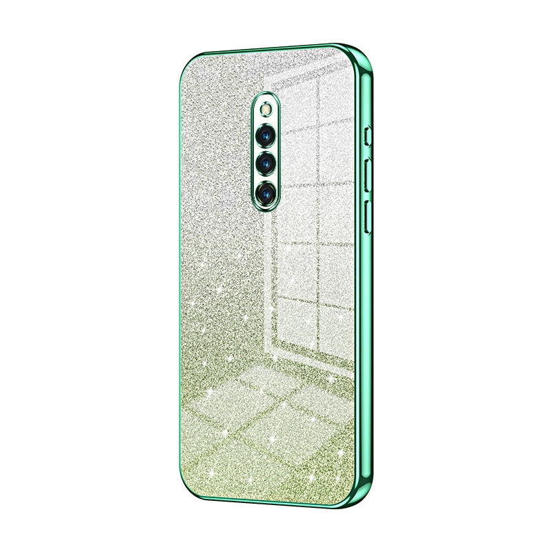 vivo X27 Pro Luxurious Electroplated Gradient Glitter Powder Case - Enhanced Lens Protection