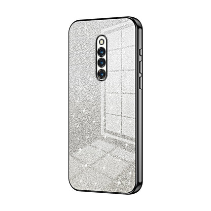 vivo X27 Pro Luxurious Electroplated Gradient Glitter Powder Case - Enhanced Lens Protection