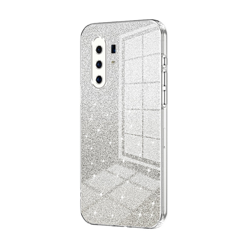 vivo X30 Pro Luxurious Electroplated Gradient Glitter Powder Case - Enhanced Lens Protection