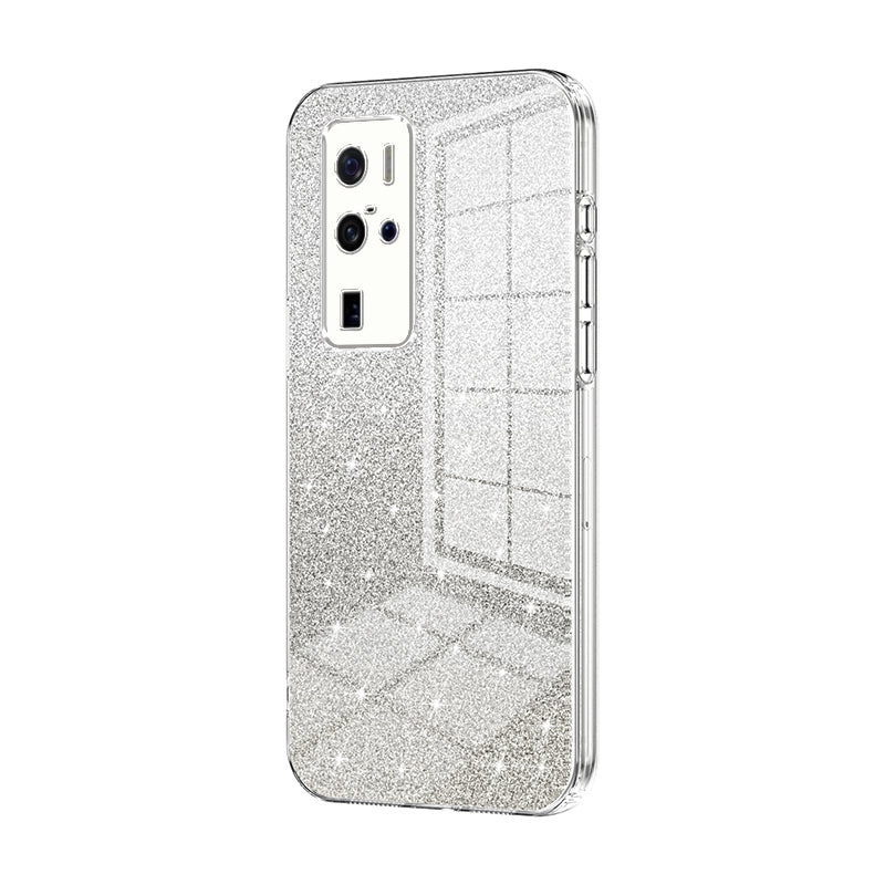 vivo X50 Pro+ Luxurious Electroplated Gradient Glitter Powder Case - Enhanced Lens Protection