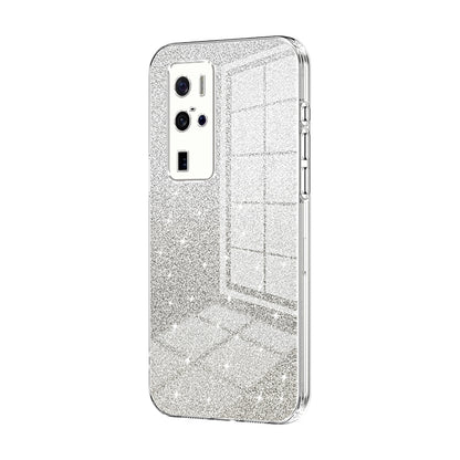 vivo X50 Pro+ Luxurious Electroplated Gradient Glitter Powder Case - Enhanced Lens Protection