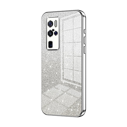 vivo X50 Pro+ Luxurious Electroplated Gradient Glitter Powder Case - Enhanced Lens Protection