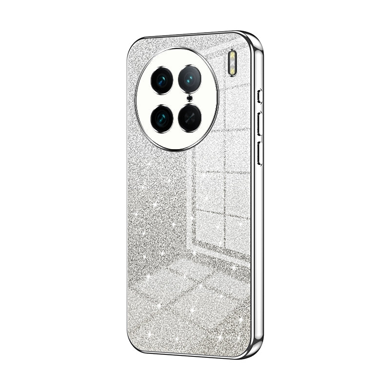 vivo X90 Pro Luxurious Electroplated Gradient Glitter Powder Case - Enhanced Lens Protection