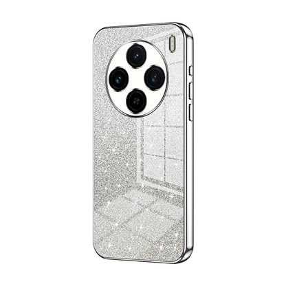 vivo X100 Luxurious Electroplated Gradient Glitter Powder Case - Enhanced Lens Protection