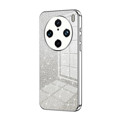 vivo X100 Pro Luxurious Electroplated Gradient Glitter Powder Case - Enhanced Lens Protection