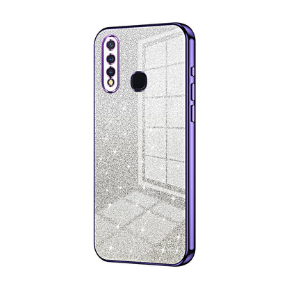 vivo U20 Luxurious Electroplated Gradient Glitter Powder Case - Enhanced Lens Protection