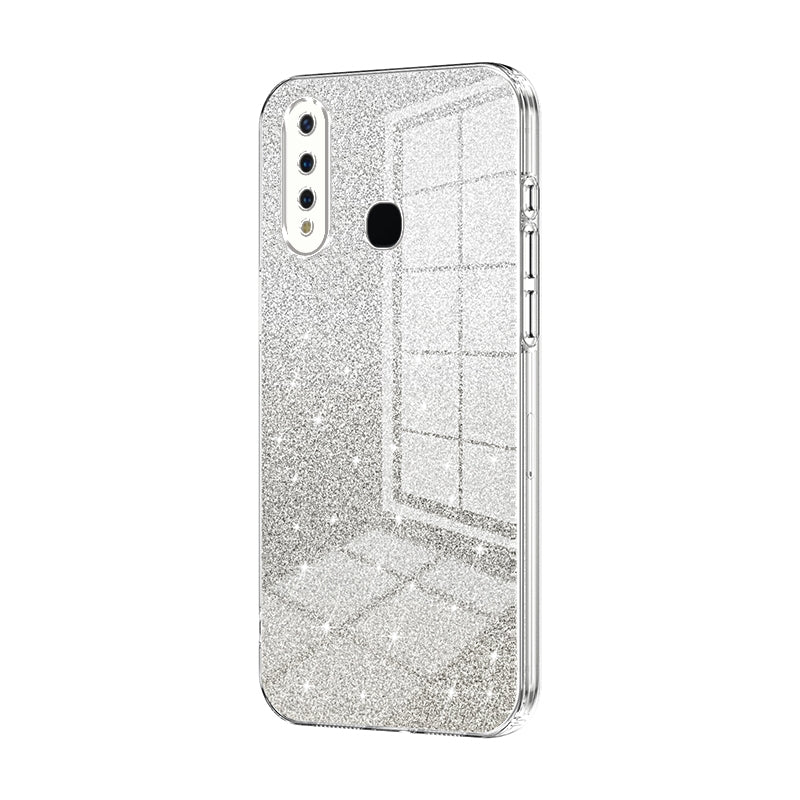 vivo Y5s Luxurious Electroplated Gradient Glitter Powder Case - Enhanced Lens Protection