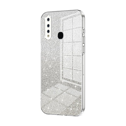 vivo Y5s Luxurious Electroplated Gradient Glitter Powder Case - Enhanced Lens Protection