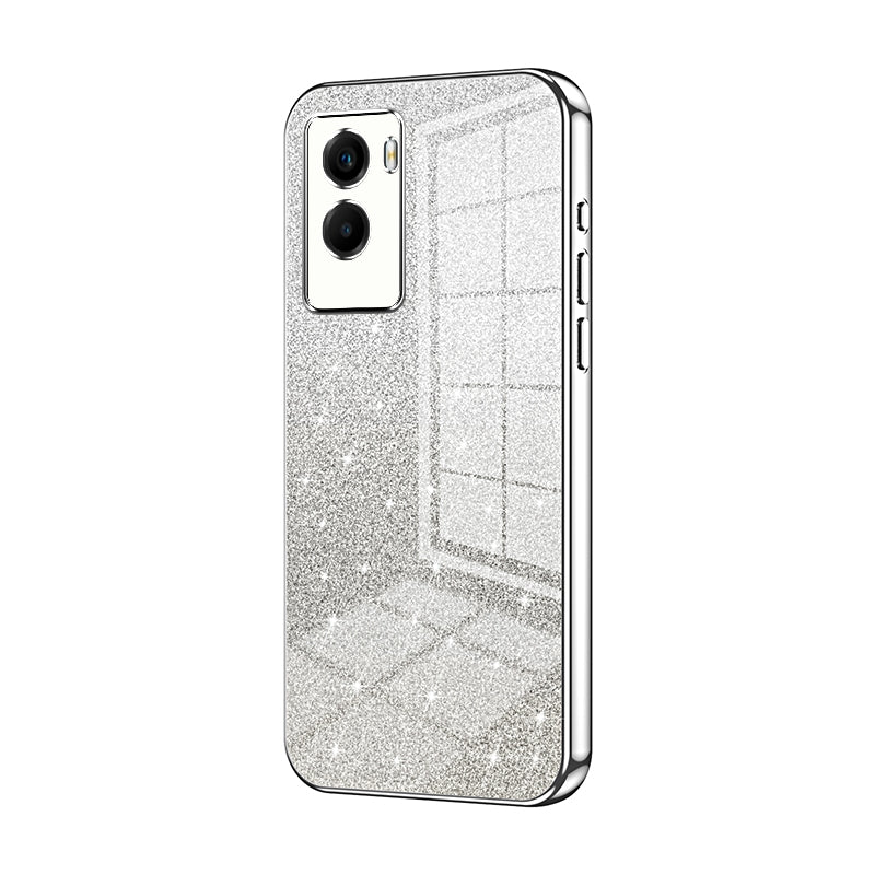 vivo Y72t Luxurious Electroplated Gradient Glitter Powder Case - Enhanced Lens Protection