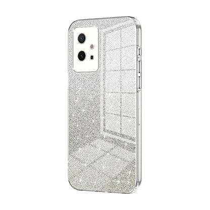 vivo Y55s 2023 Luxurious Electroplated Gradient Glitter Powder Case - Enhanced Lens Protection