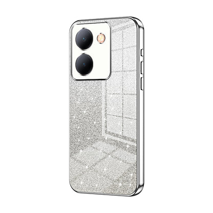 vivo Y78 Luxurious Electroplated Gradient Glitter Powder Case - Enhanced Lens Protection