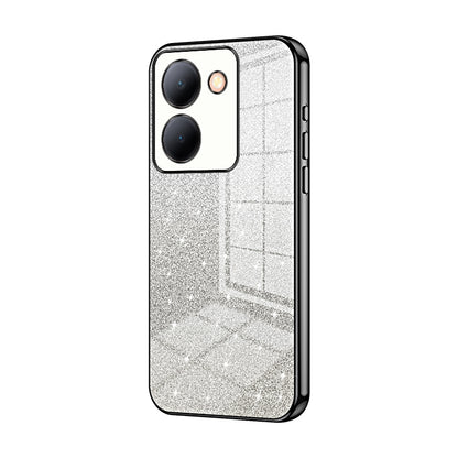 vivo Y78 Luxurious Electroplated Gradient Glitter Powder Case - Enhanced Lens Protection