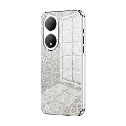 vivo Y100 Luxurious Electroplated Gradient Glitter Powder Case - Enhanced Lens Protection