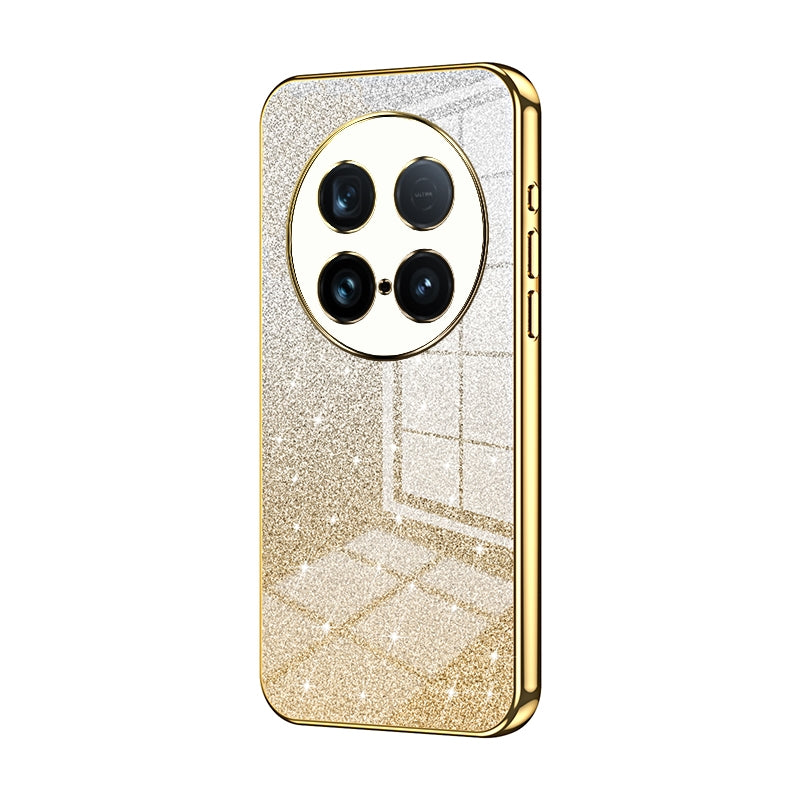 vivo X100 Ultra Luxurious Electroplated Gradient Glitter Powder Case - Enhanced Lens Protection