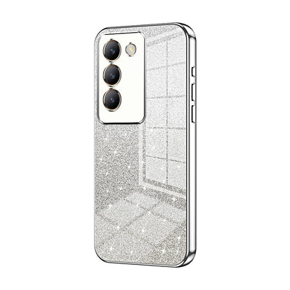 vivo V30 SE Luxurious Electroplated Gradient Glitter Powder Case - Enhanced Lens Protection