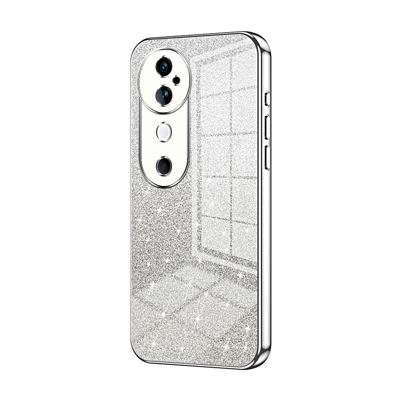 vivo S19 Luxurious Electroplated Gradient Glitter Powder Case - Enhanced Lens Protection