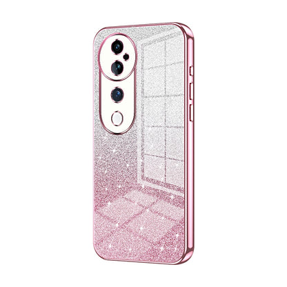 vivo S19 Pro Luxurious Electroplated Gradient Glitter Powder Case - Enhanced Lens Protection