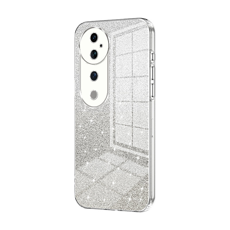 vivo S19 Pro Luxurious Electroplated Gradient Glitter Powder Case - Enhanced Lens Protection