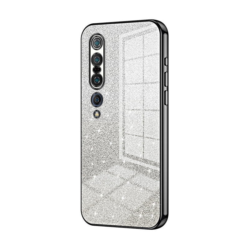 Xiaomi Mi 10 Pro 5G Luxurious Electroplated Gradient Glitter Powder Case - Enhanced Lens Protection