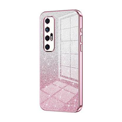 Xiaomi Mi 10S Luxurious Electroplated Gradient Glitter Powder Case - Enhanced Lens Protection