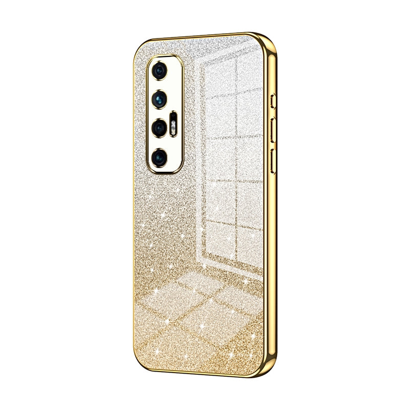 Xiaomi Mi 10S Luxurious Electroplated Gradient Glitter Powder Case - Enhanced Lens Protection