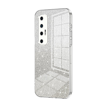 Xiaomi Mi 10S Luxurious Electroplated Gradient Glitter Powder Case - Enhanced Lens Protection