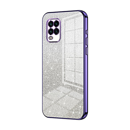 Xiaomi Mi 10 Lite 5G Luxurious Electroplated Gradient Glitter Powder Case - Enhanced Lens Protection