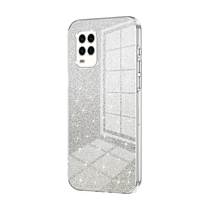 Xiaomi Mi 10 Lite 5G Luxurious Electroplated Gradient Glitter Powder Case - Enhanced Lens Protection