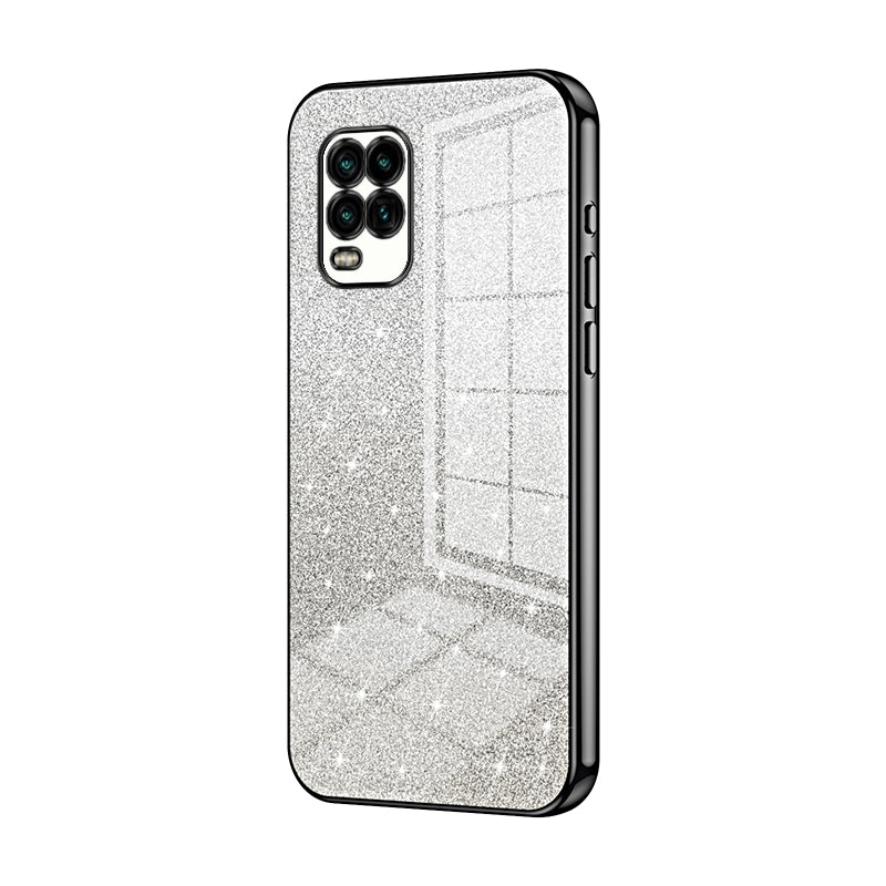 Xiaomi Mi 10 Lite 5G Luxurious Electroplated Gradient Glitter Powder Case - Enhanced Lens Protection