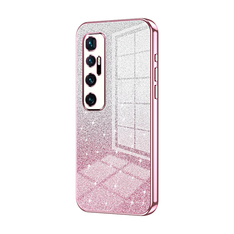 Xiaomi Mi 10 Ultra Luxurious Electroplated Gradient Glitter Powder Case - Enhanced Lens Protection